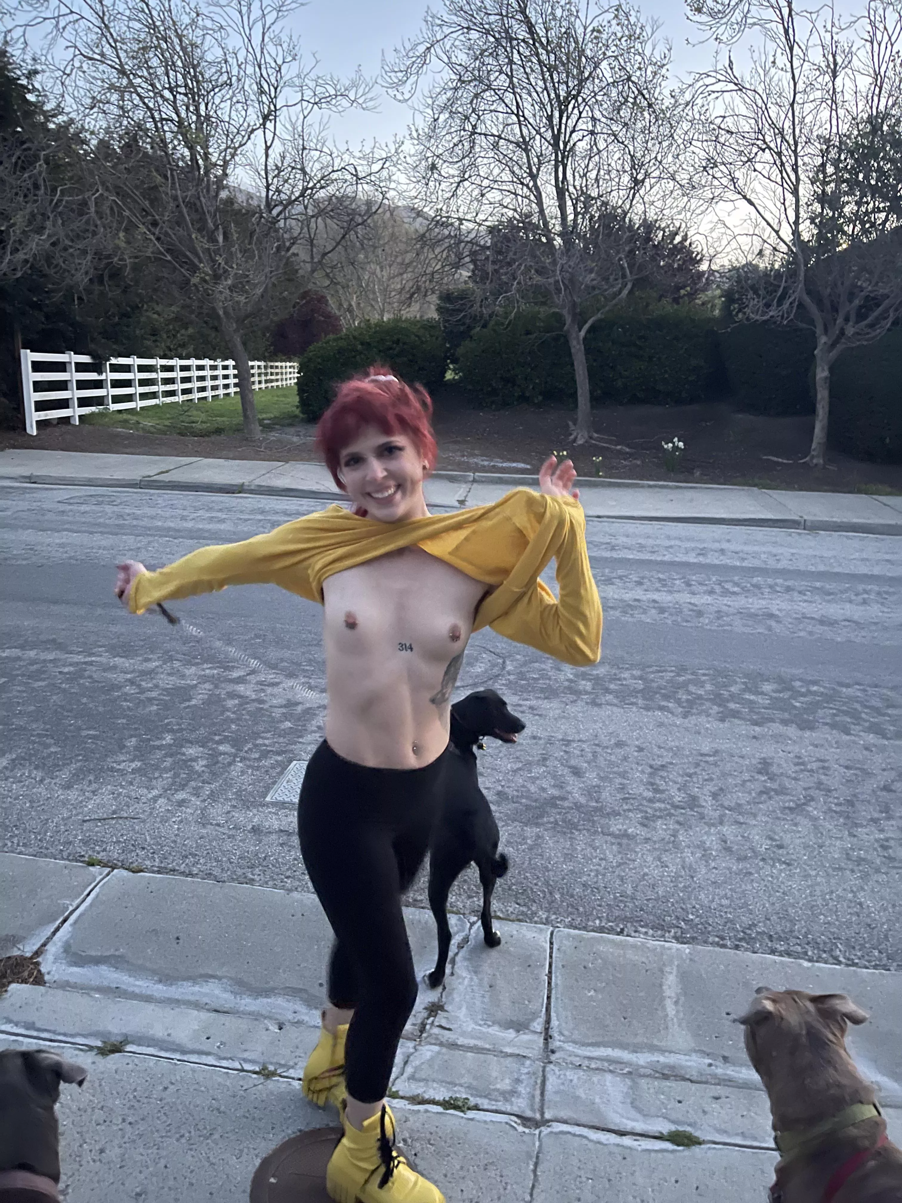 Anyone else get horny walking the dogs… or all the time?
