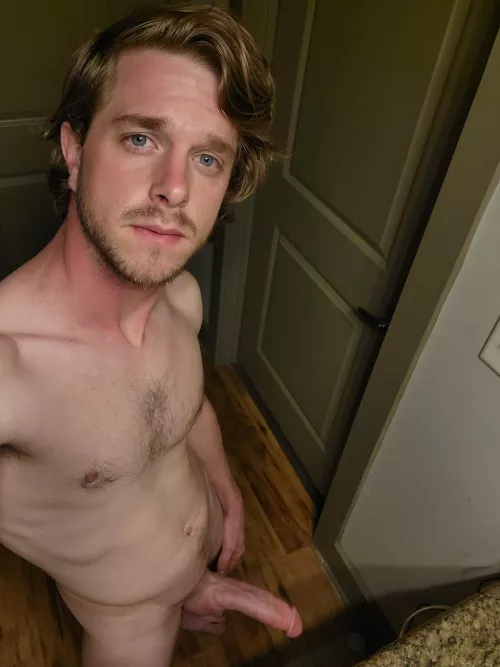 are you focused on my blue eyes or big cock?