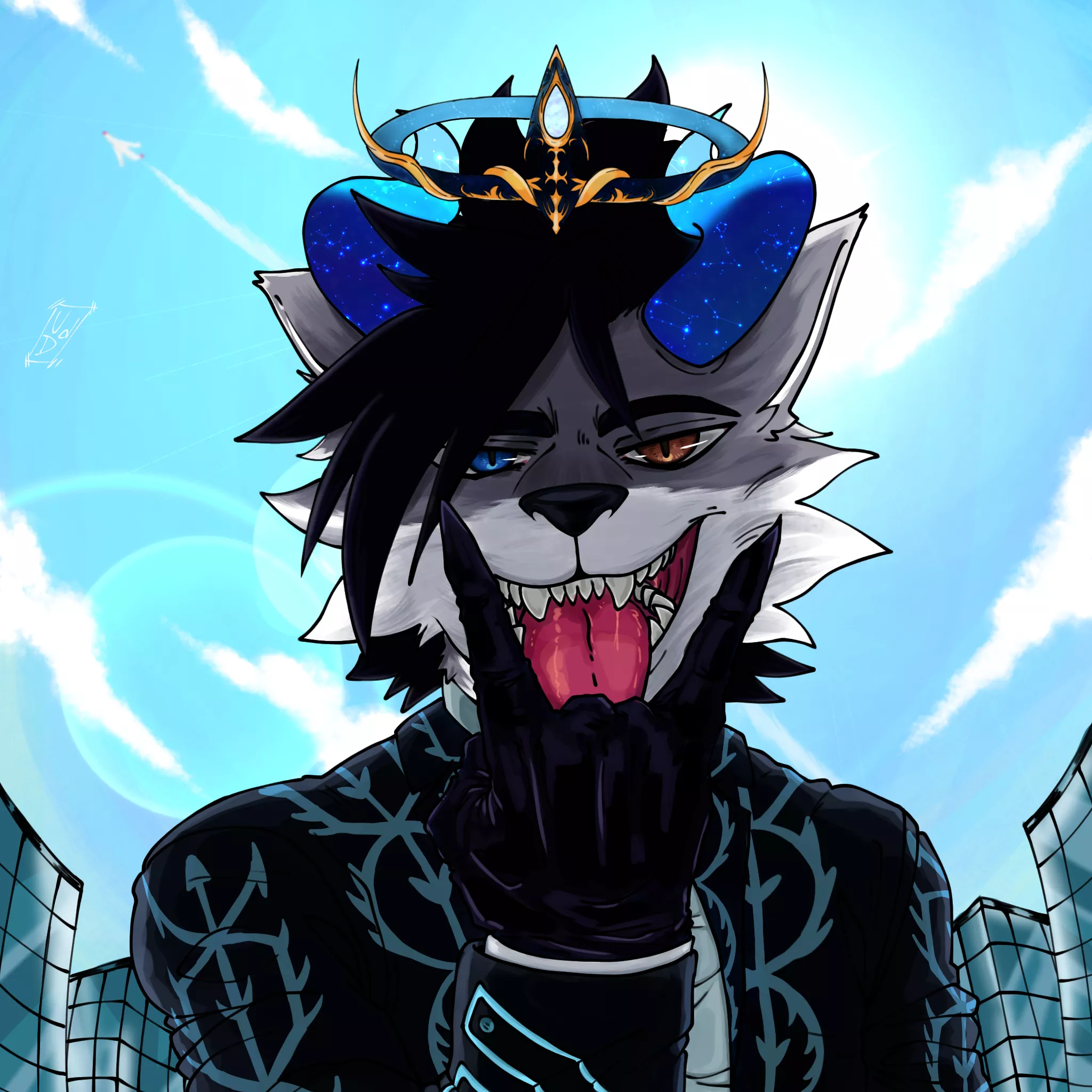 🤘 (art by me)