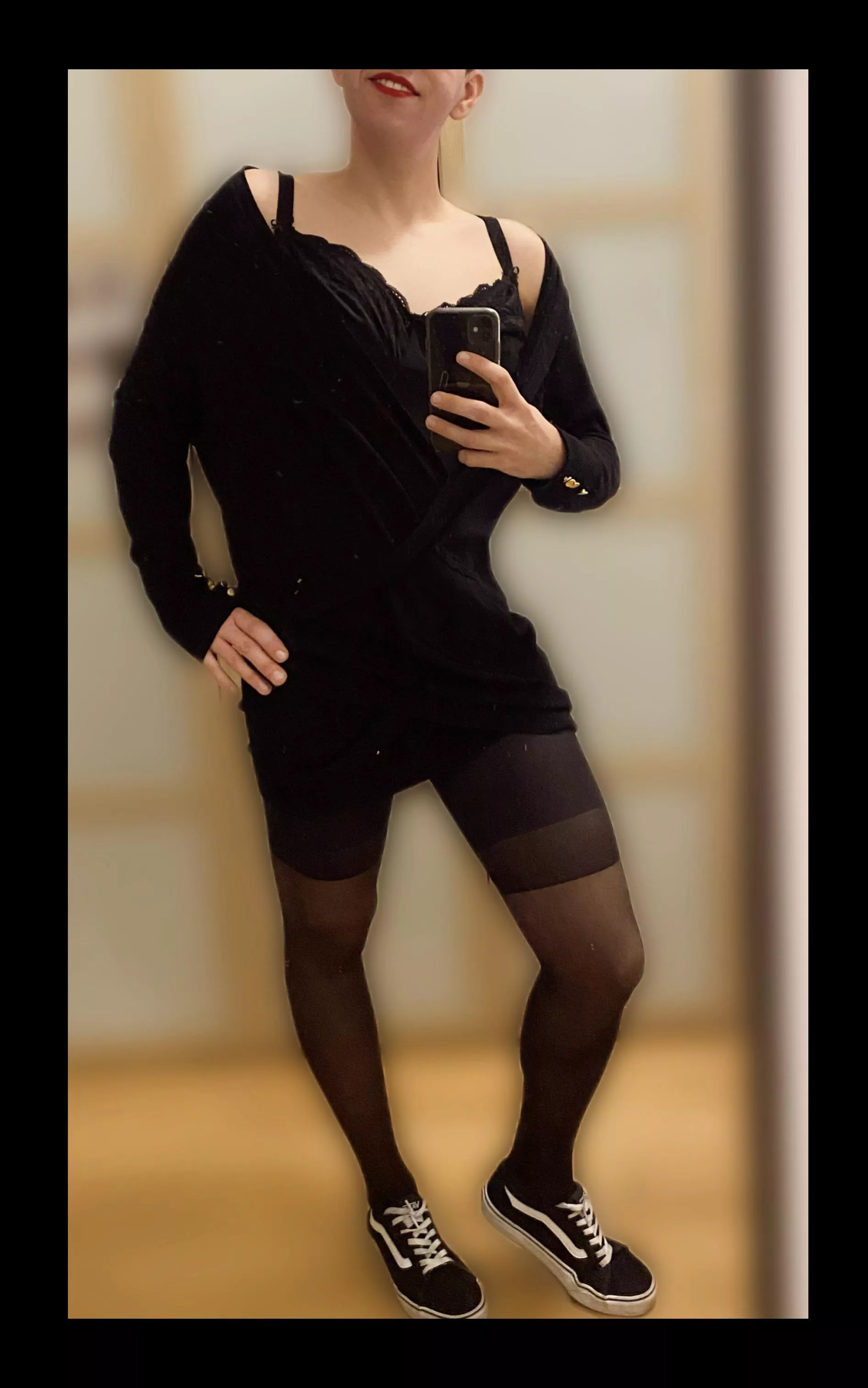 As you can see I’m smiling, cause I love ti finally could be a girl ❤️