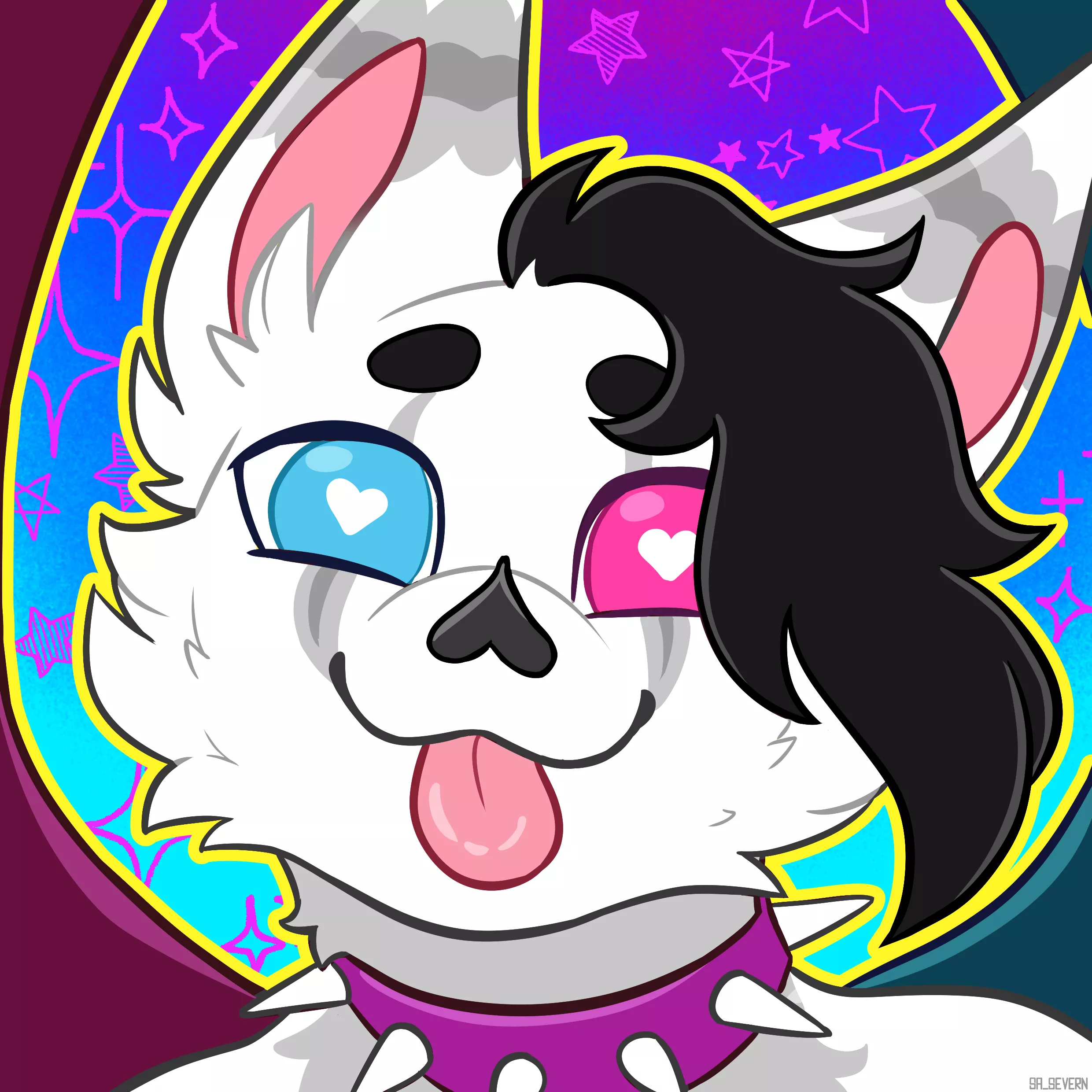 B L E P 👅Icon for @Sp00kyKitsu👅 (art by me @Sa_Severn on twitter)