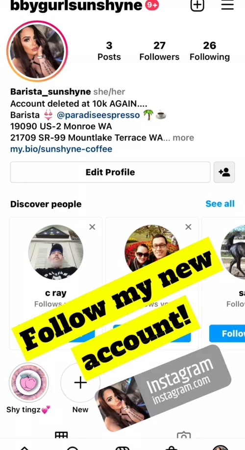 @bbygurlsunshyne Follow my new account since the others got deleted π€·ββοΈ
