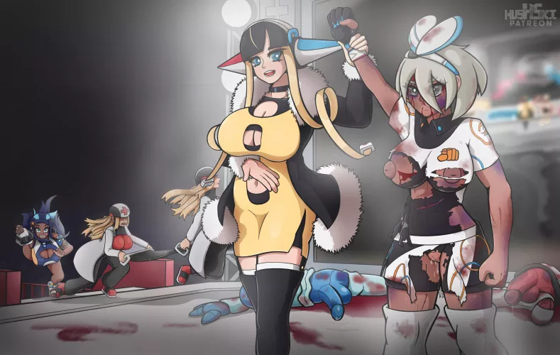 Bea wins! Don’t worry they only knocked out, pokemon UFC ya know?