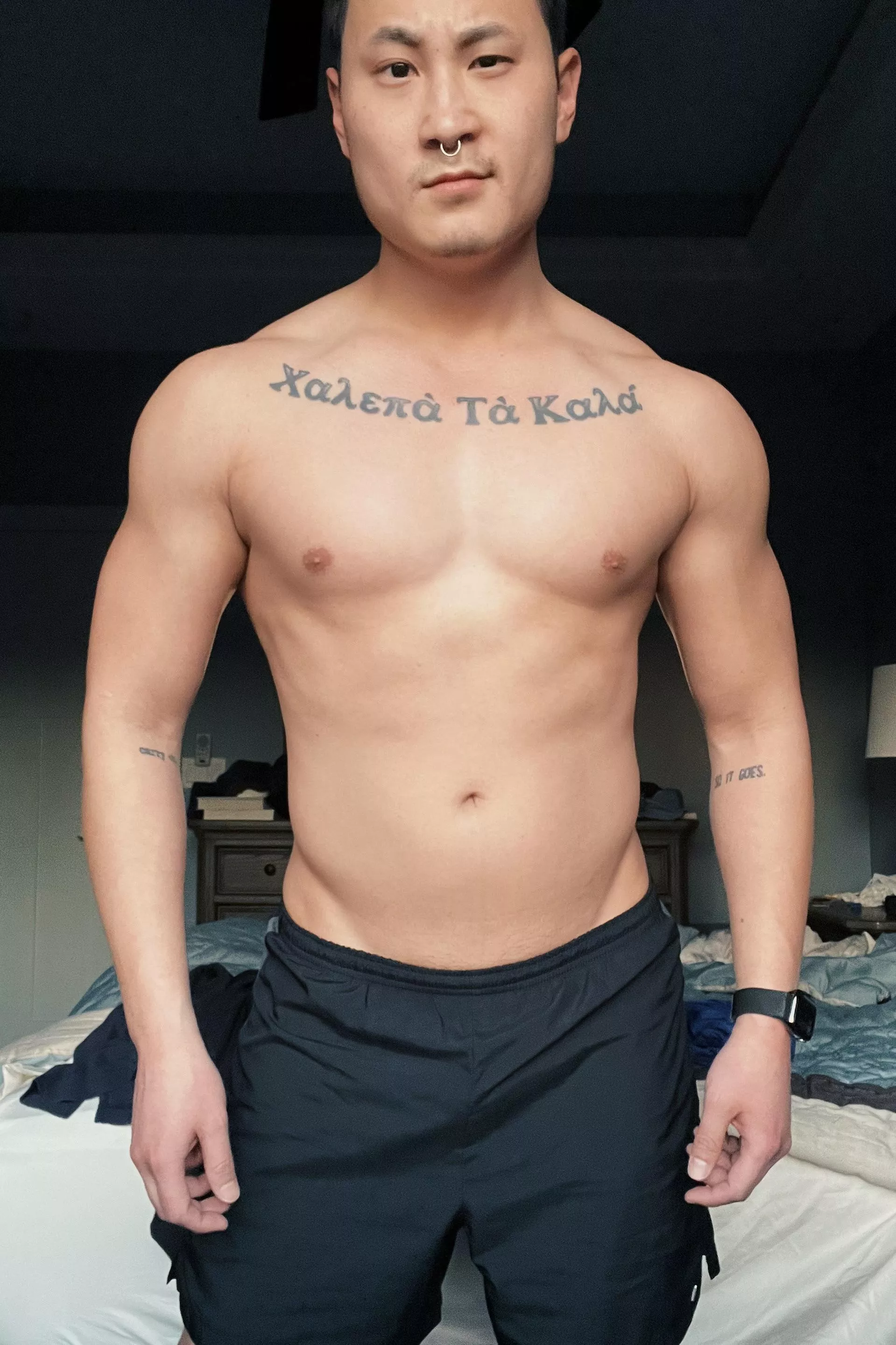 been feeling more confident about my gym progress recently. trying to get ready for speedo season 😮‍💨