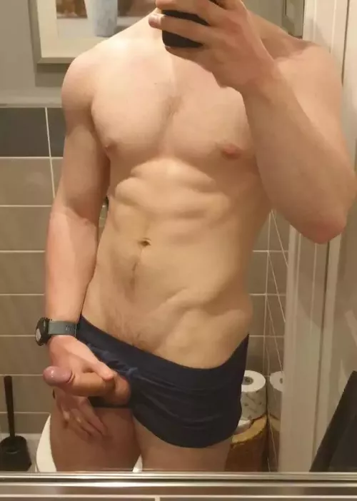 bend over the sink for me.