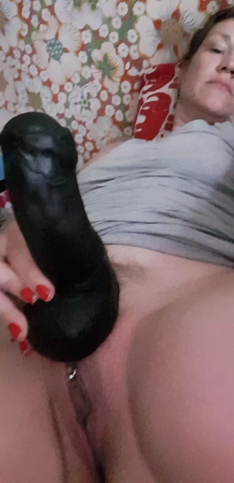 Black and thick. Black and thick.