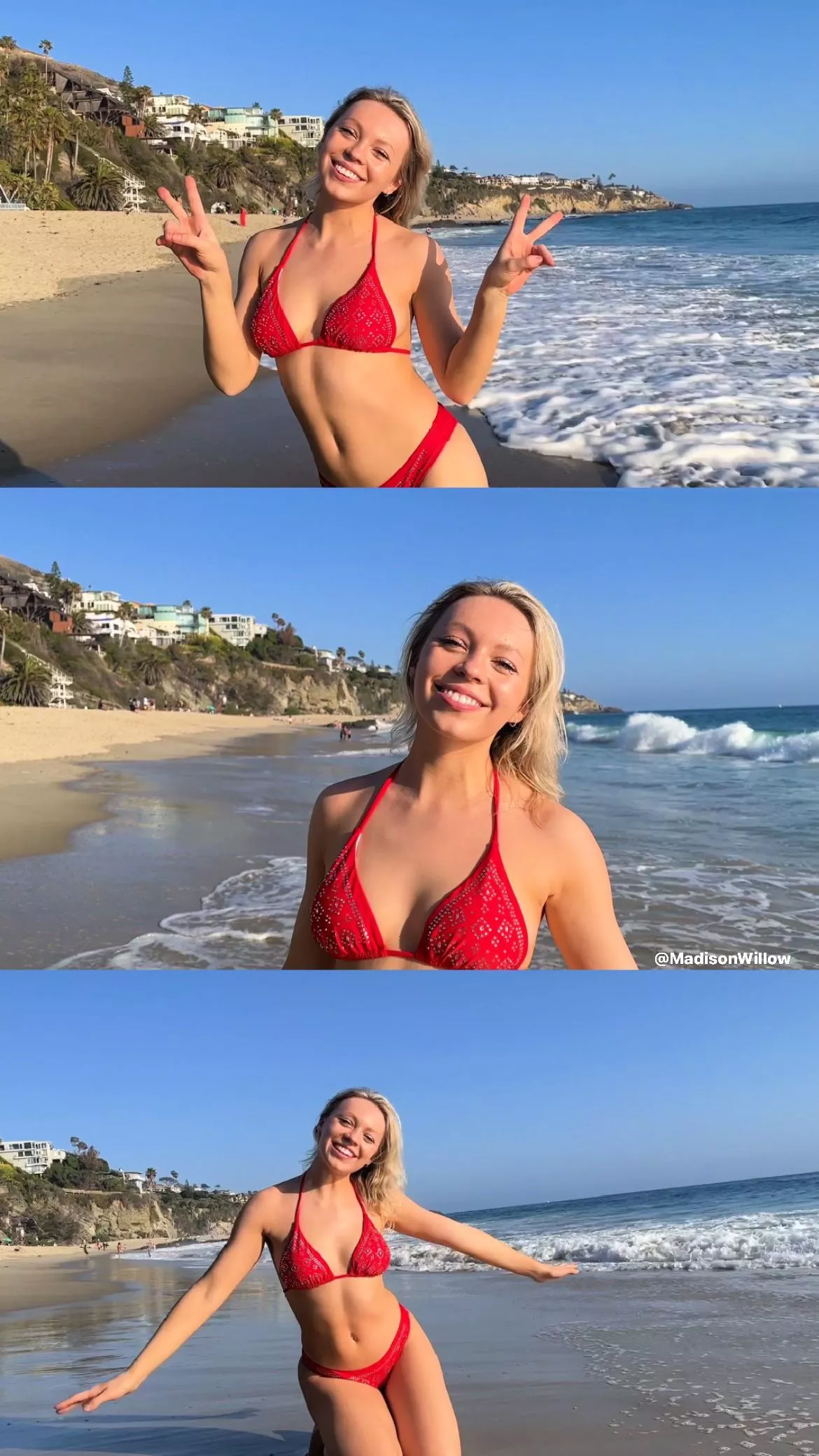 Blonde bikini babe 😍