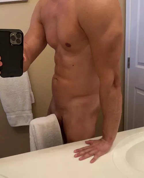 Built in towel holder