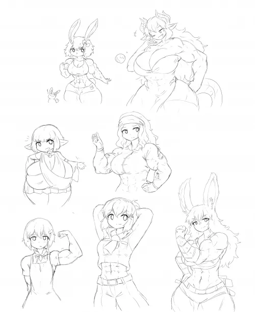 Bunch of sketches from @Sheepepp