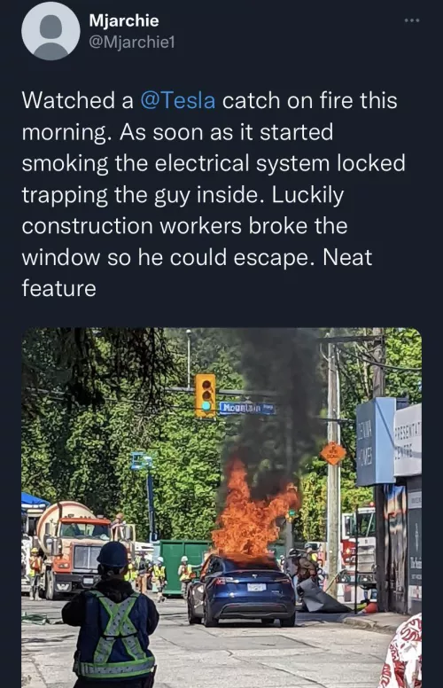 Buy one of his cars if you want to literally die in a fire