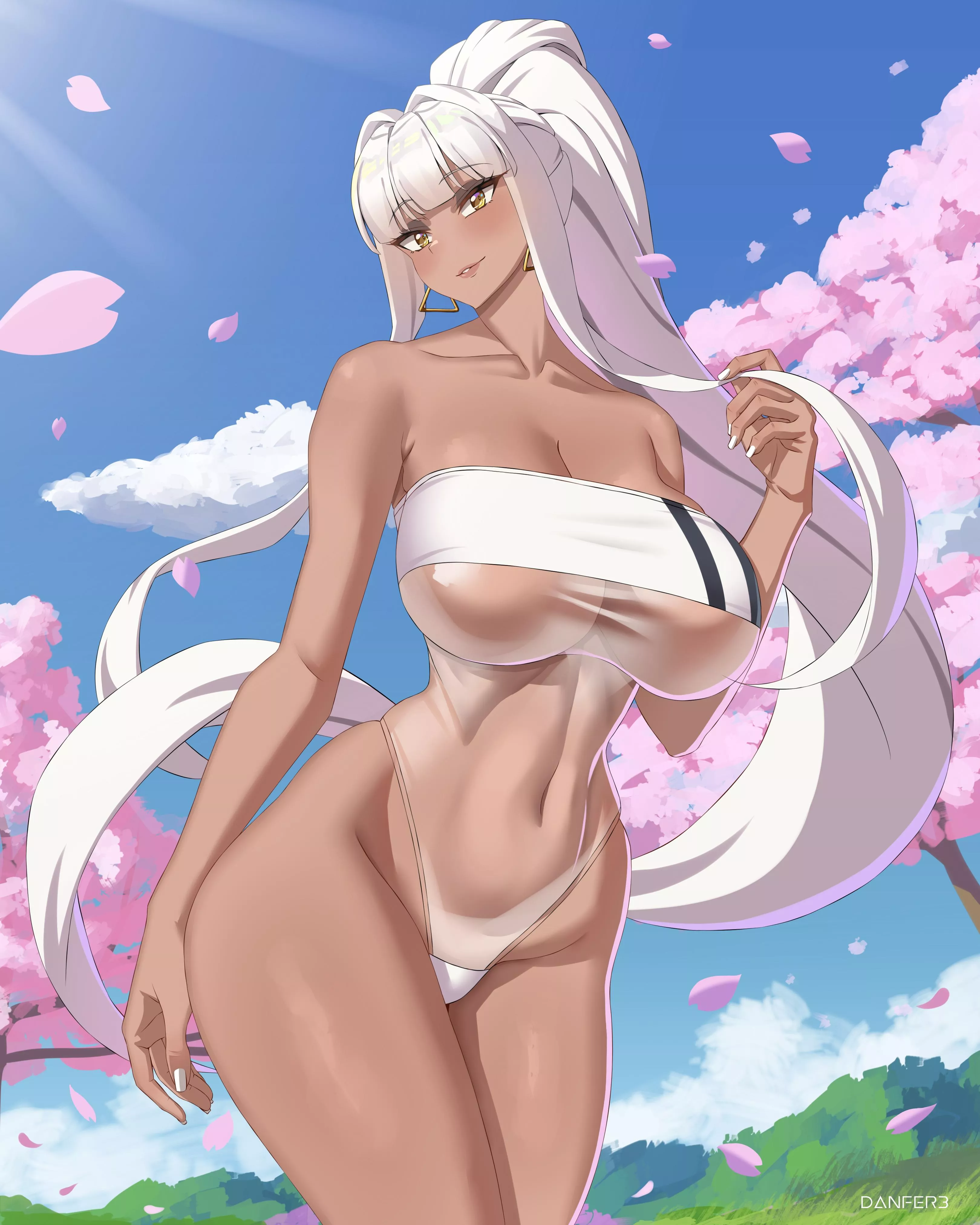 Caitlyn Gris Swimsuit Sakura (Danfer3) [Original]