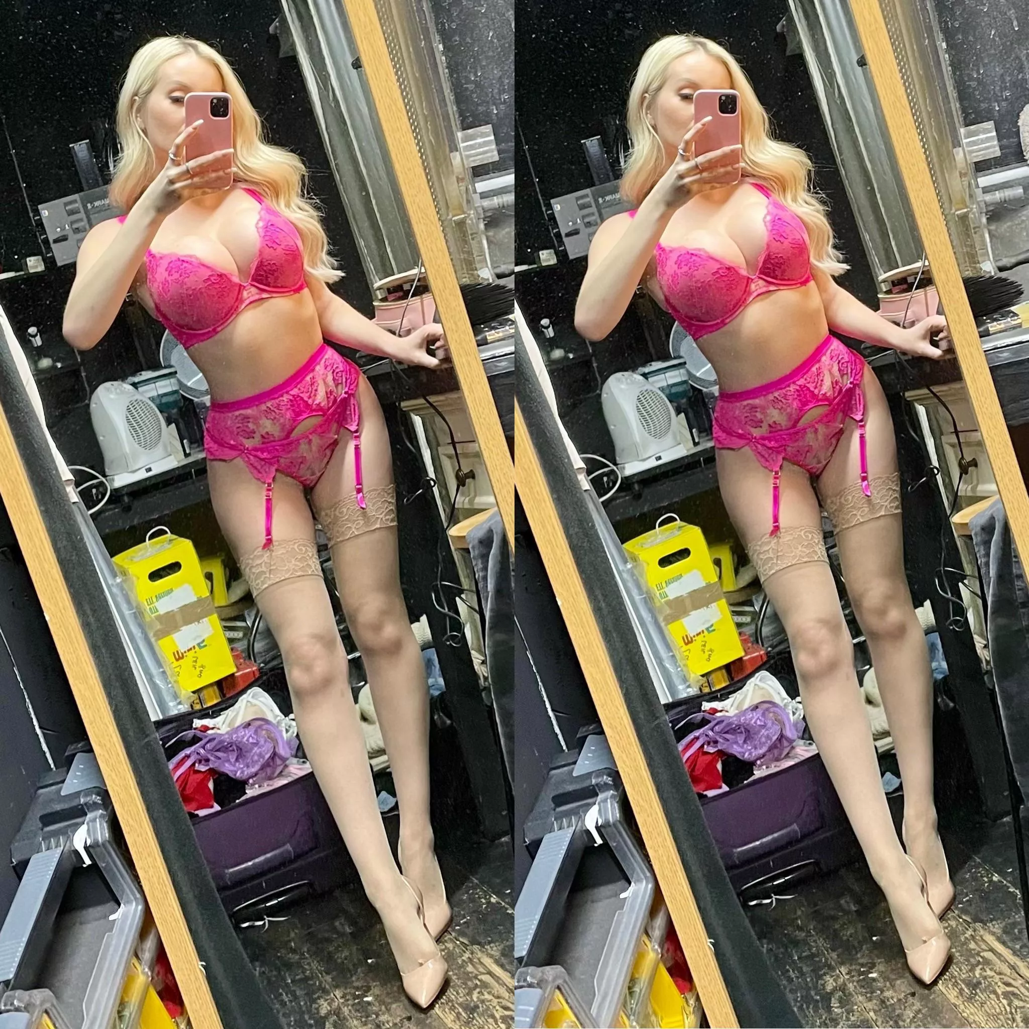 Can’t beat a sexy underwear set and stockings..