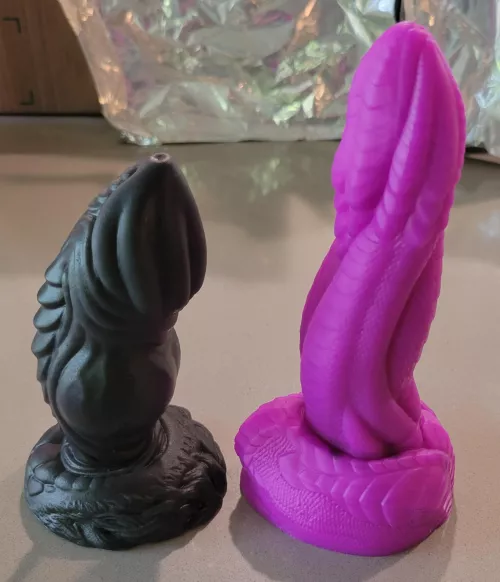 Can't wait to try my new toys! Apollo and Orochi 🤤 (both s/f)