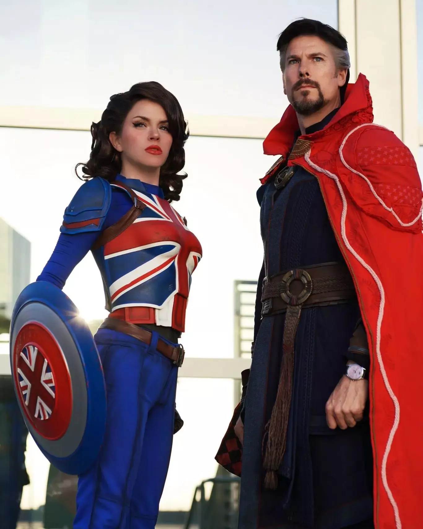 Captain Carter & Doctor Strange by ArmoredHeartCosplay & Cumbermatch