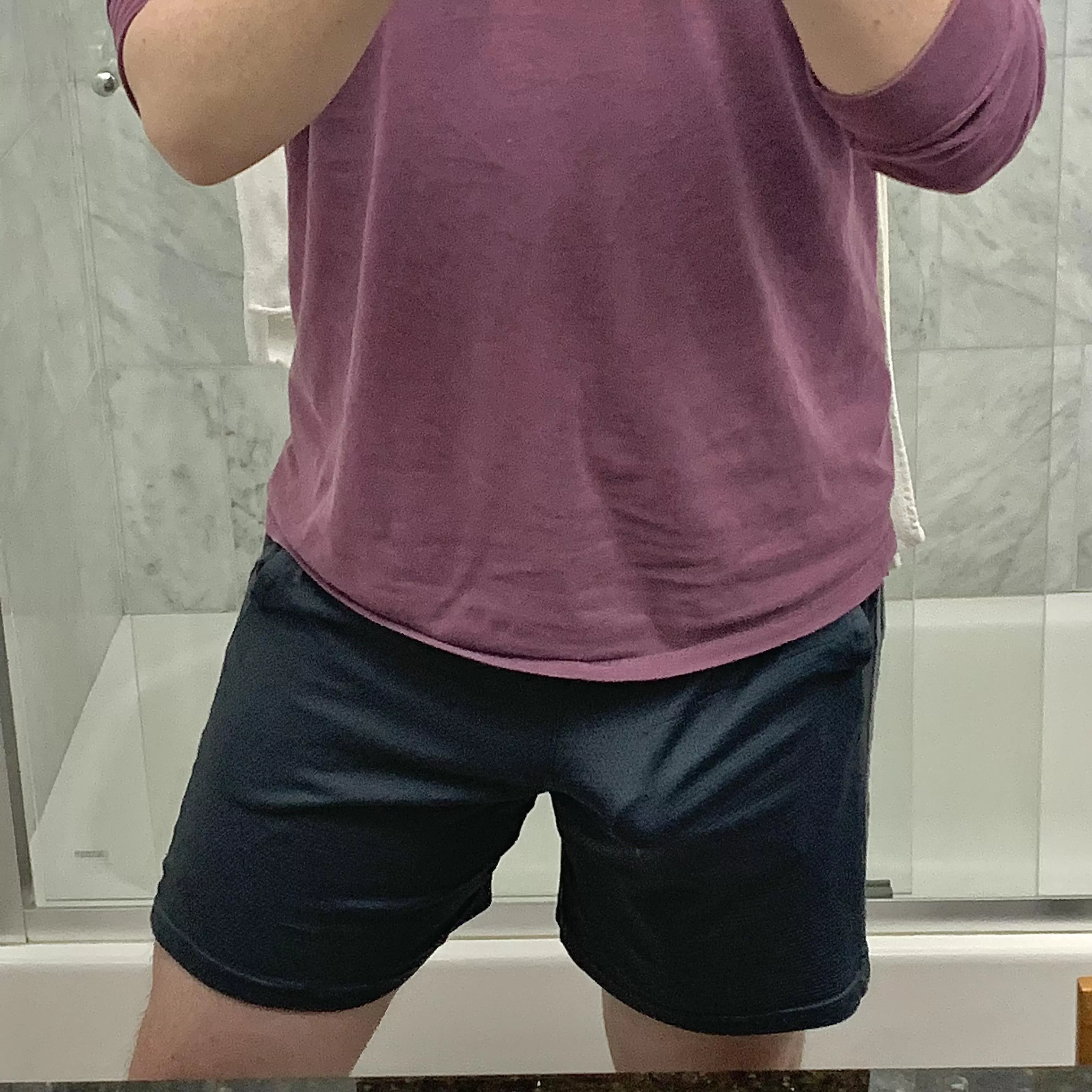 Caught a glimpse in the mirror while brushing my teeth haha