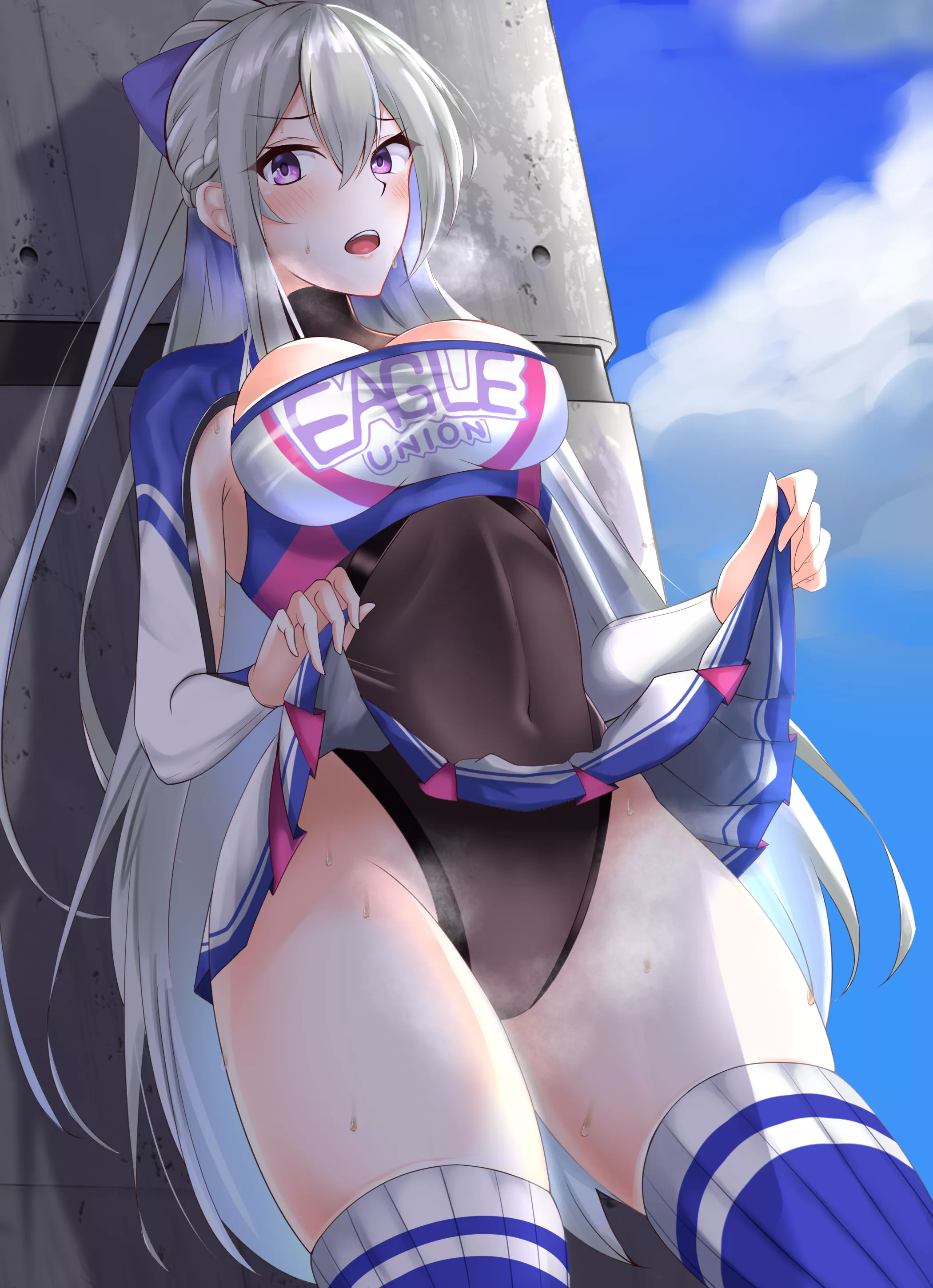 Cheerleader Casablanca Lifting Her Skirt (Core1013) [Azur Lane]
