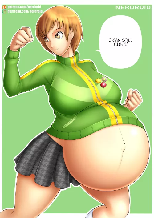Chie Satonaka pregnant - Persona 4 - Art by me(NerDroid)