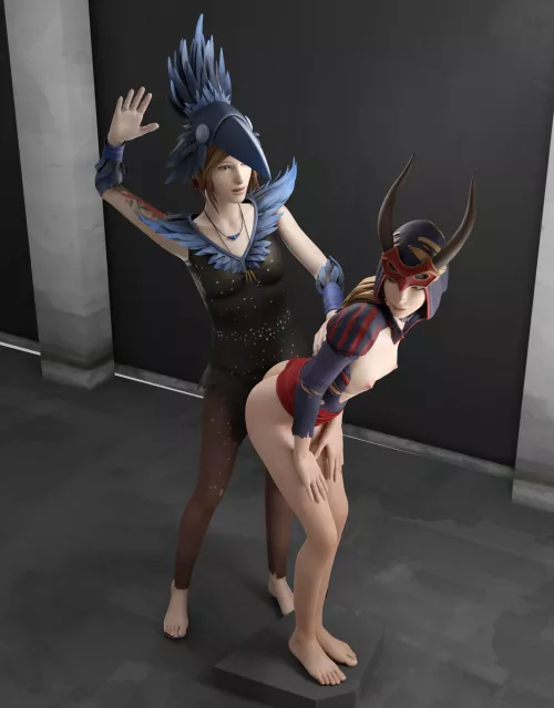 Chloe Price Spanking Rachel Amber On-Stage (Kinkfield)