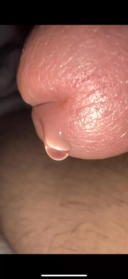 Close up precum drop👀