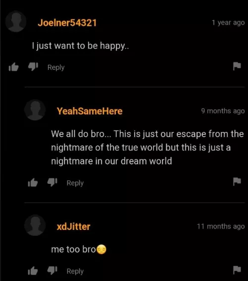 comment section got me in my feelings