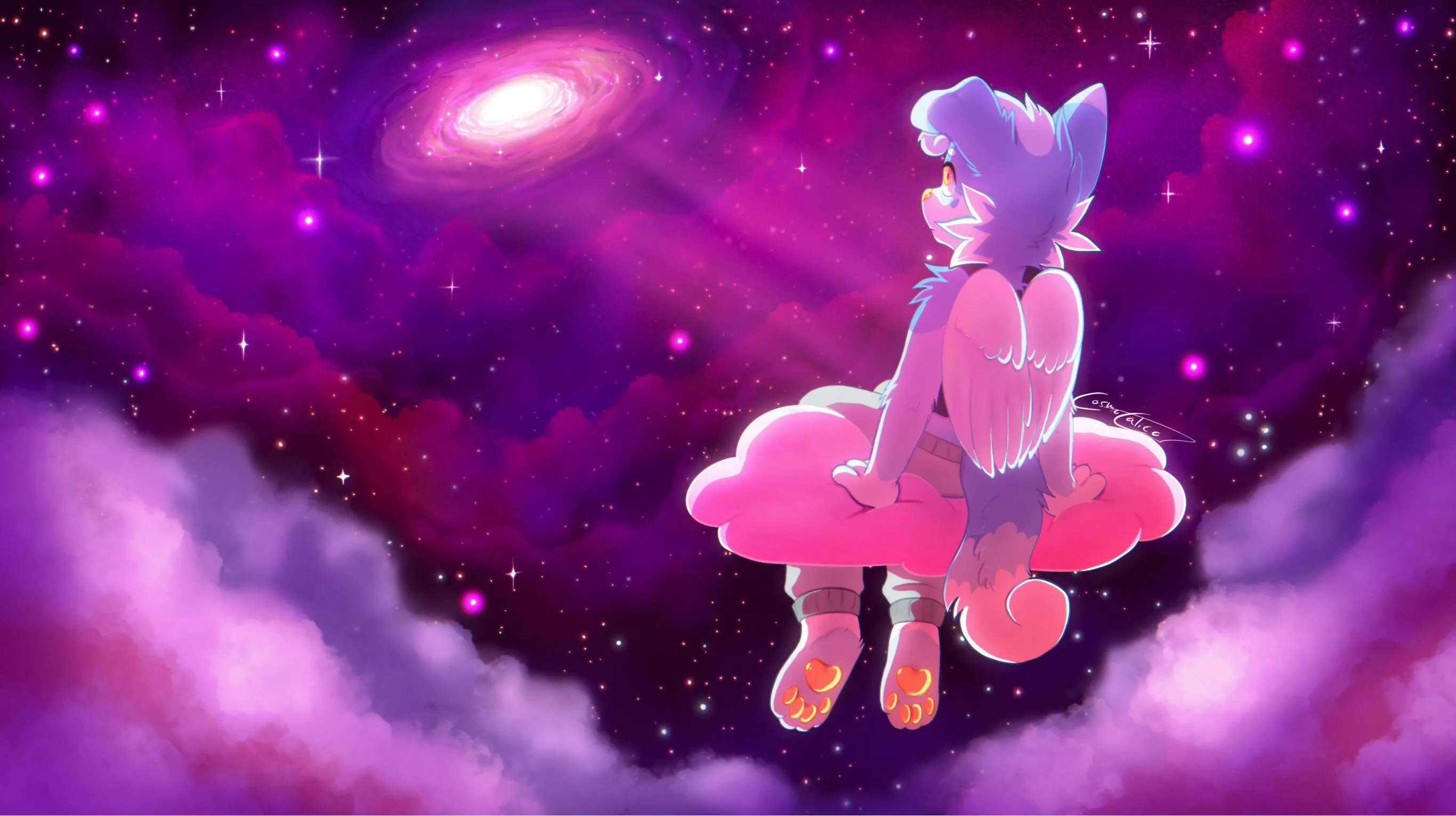 Commission for @NecroDova (Art by me, @CosmoCalicoArt)