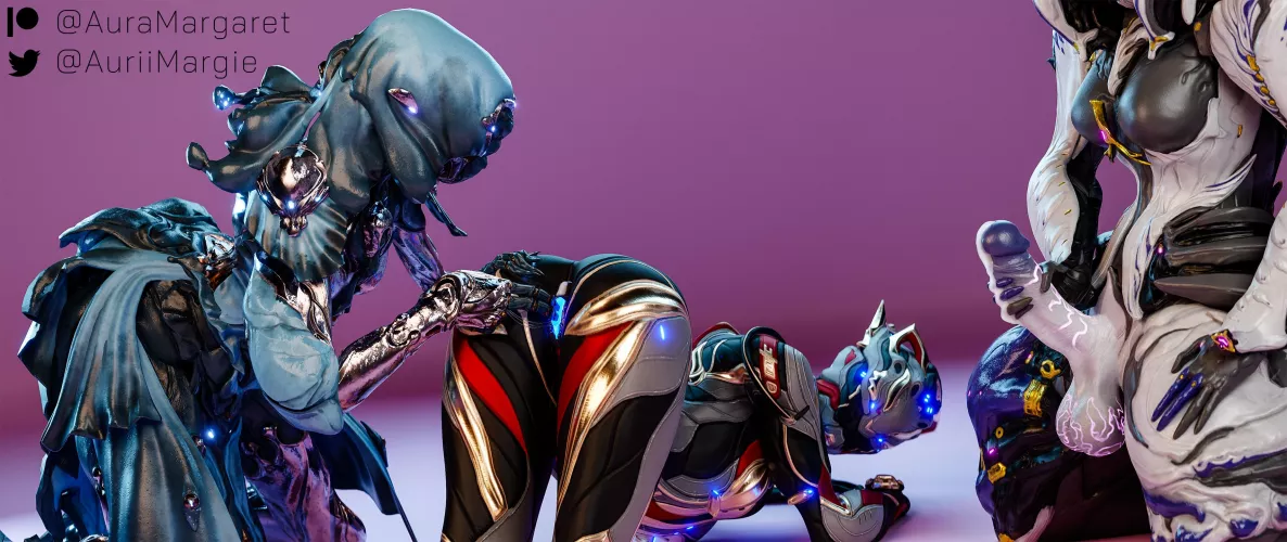 (Commission) (Futa) [Yareli] fingers [Valkyr Leonessa] while [Saryn Prime] watches.