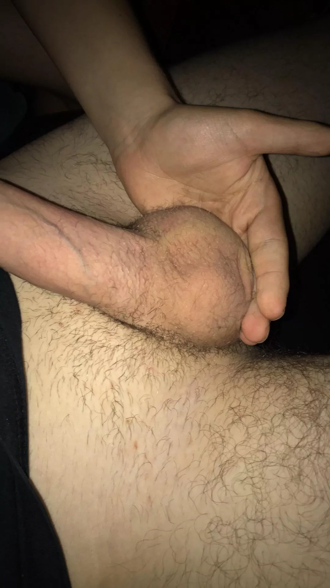 compared to them my hand looks small