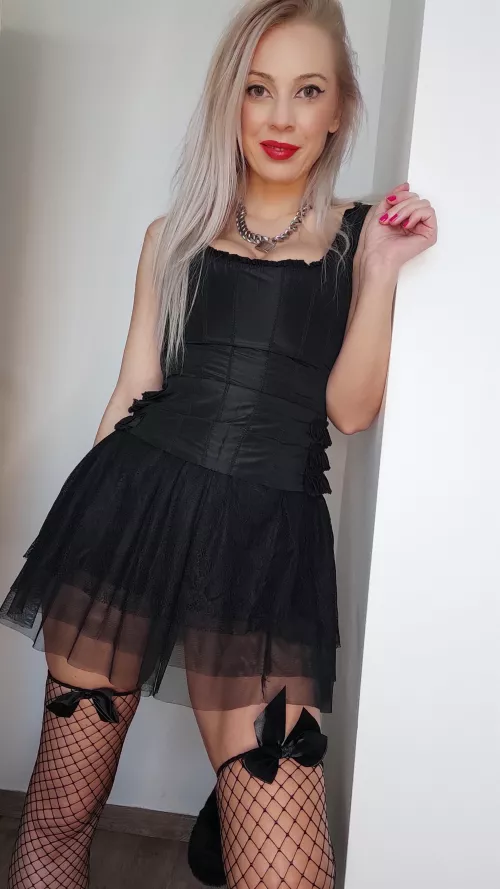 Corset little black dress