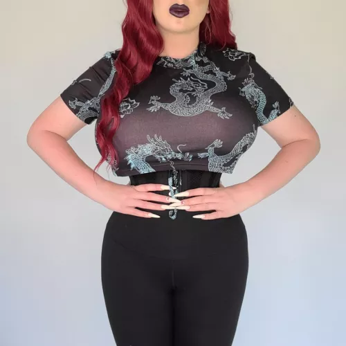 corset training is going well. no goal size boobs or waist atm. just gonna see what's possible