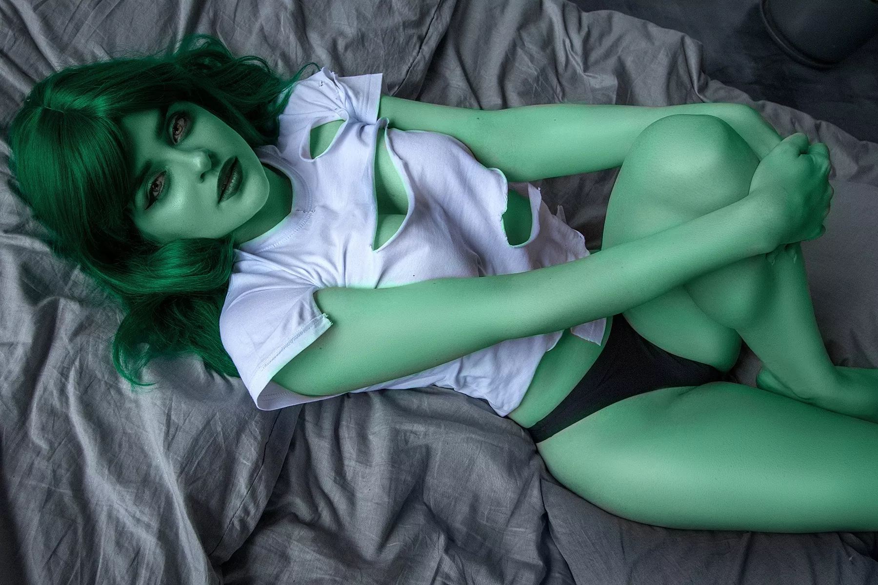 Cosplay She-Hulk from Marvel Comics by MimaCosplay