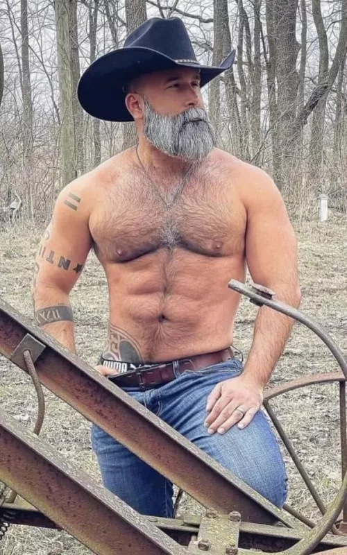 cowboy in the woods