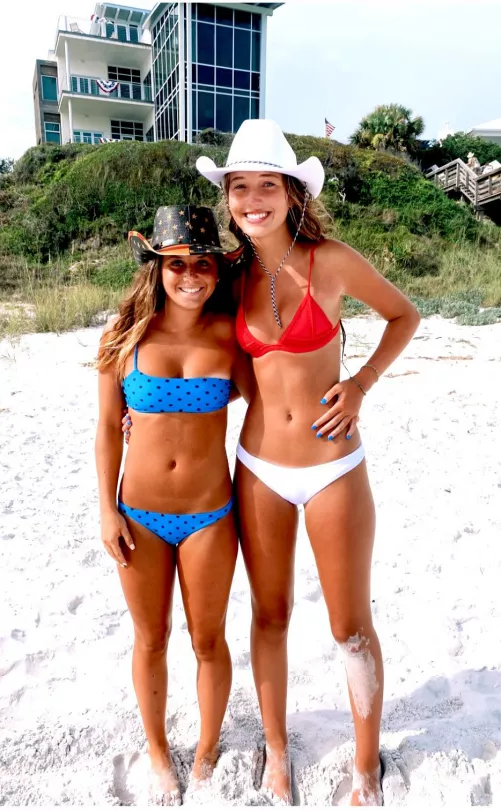 Cowgirls on the beach