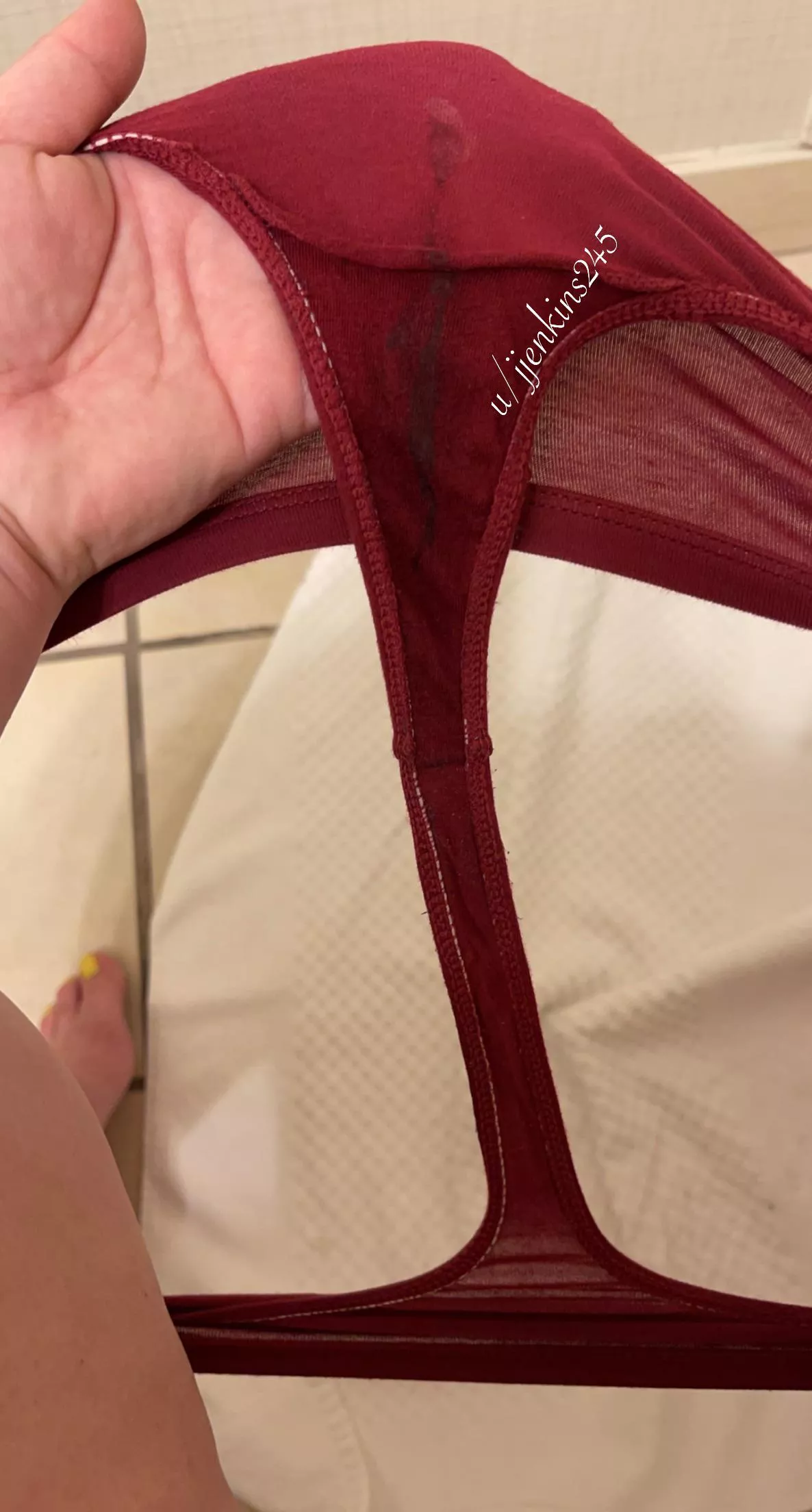 Creamy kisses! 💋 [Selling] My worn, wet panties 💦 DMs are open 🤗