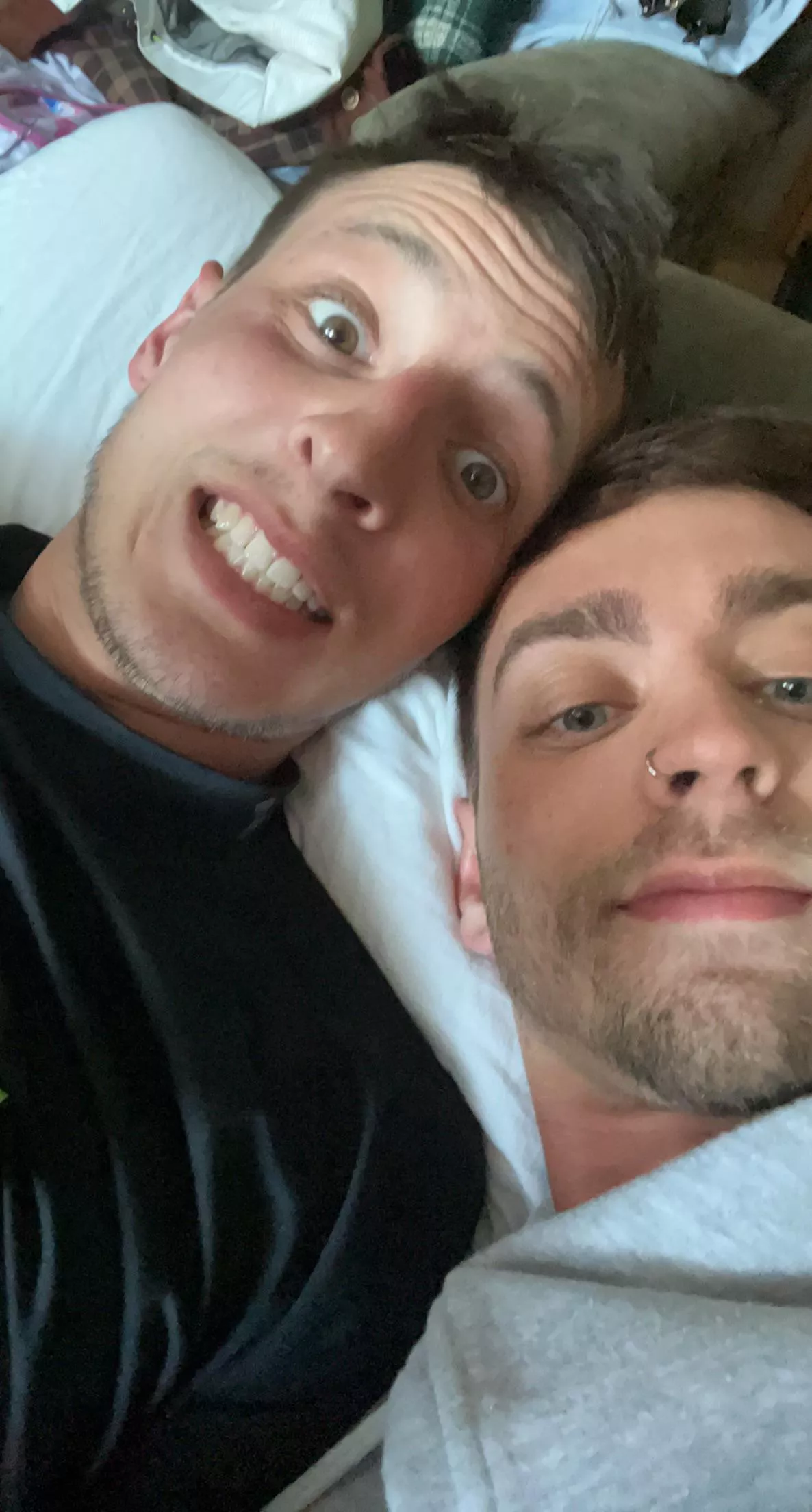 Cuddles after work are always needed