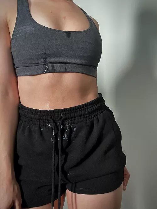 Cum on my sweatpants and pull my hair