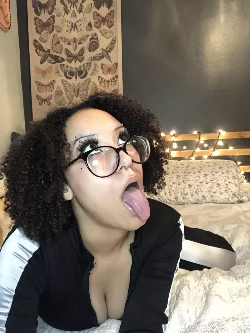 Cum right on my glasses