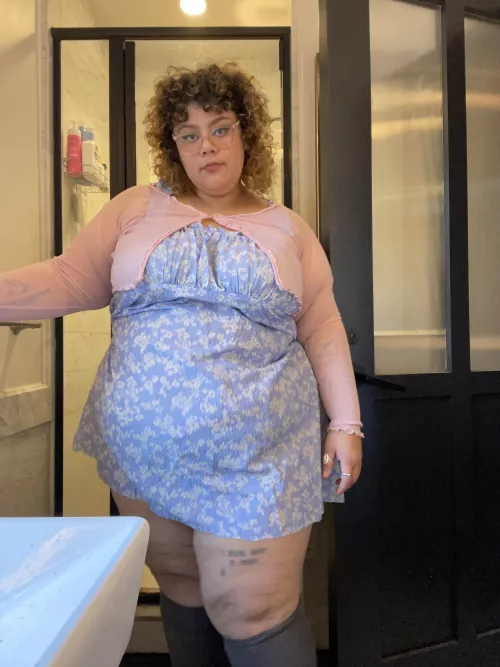 Cut this dress to make it slutty cause I don’t have enough cute whorey clothes to wear.