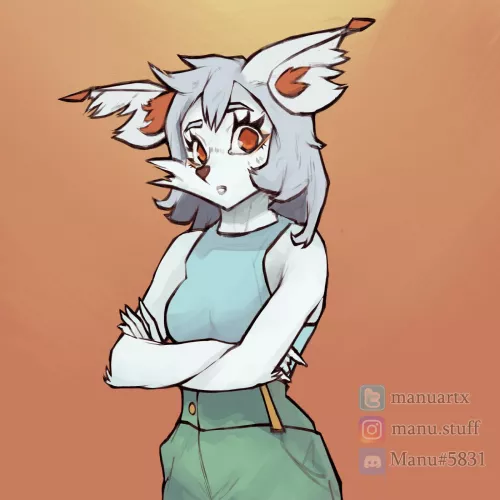 Cute arctic foxy by me [@manuartx on twitter]