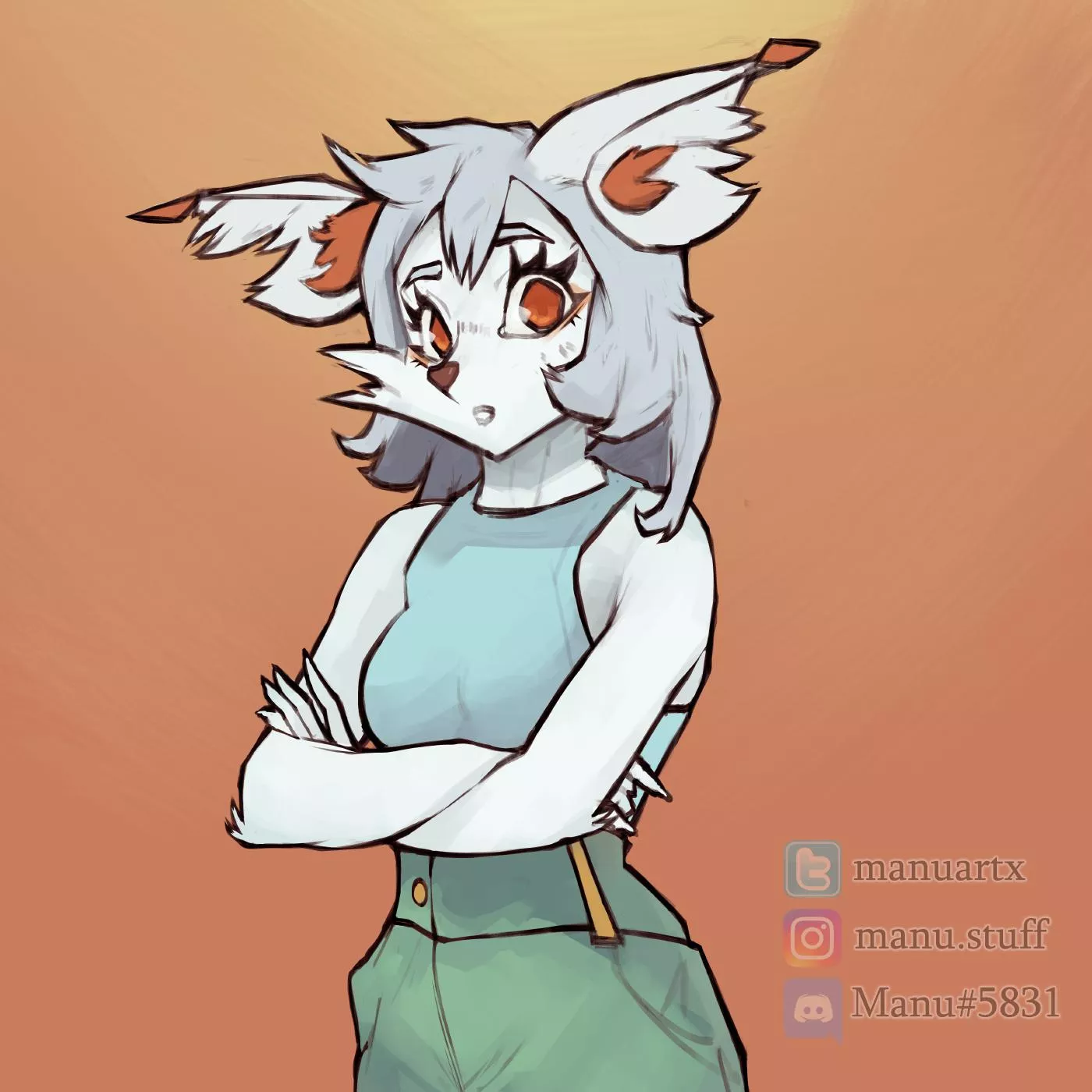 Cute arctic foxy by me [@manuartx on twitter]