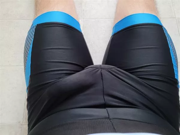 Cycling shorts leave nothing to the imagination....