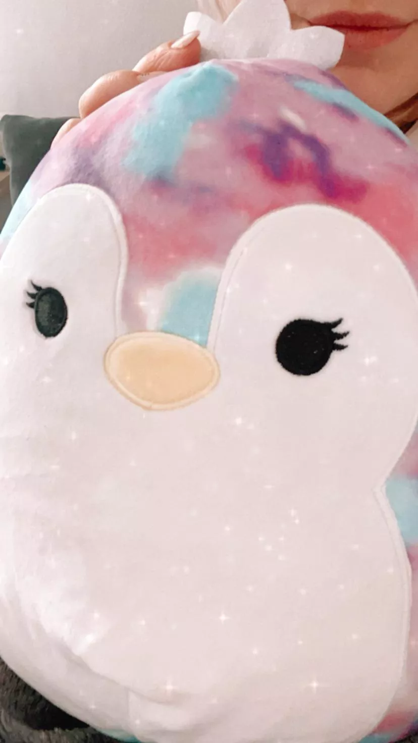 Daddy bought my first squishyy today. ✨miss turtle✨Daddy says she’s a penguin but I don’t care🎀