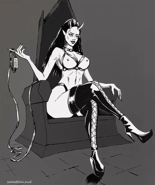 Demoness about to dom you hard