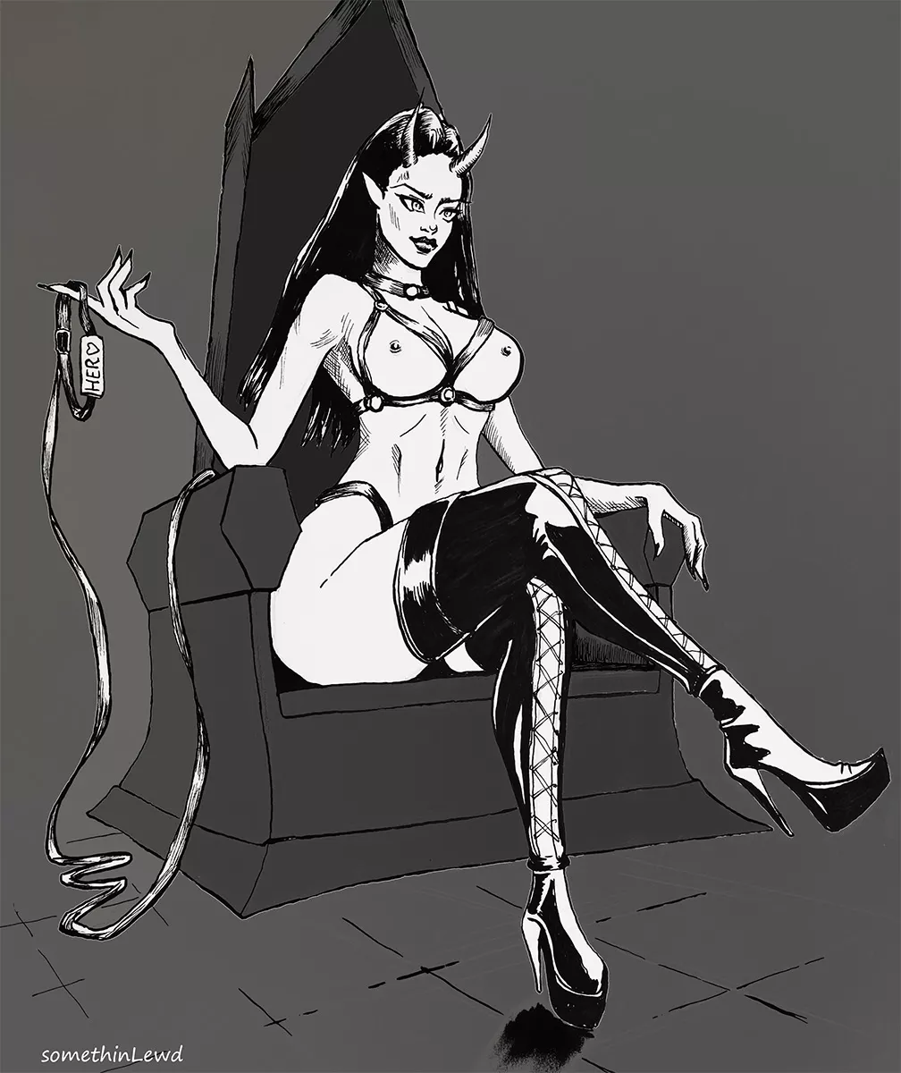 Demoness about to dom you hard