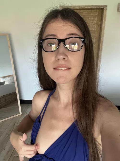 Do you like girls with glasses and petite tits?