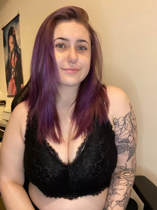 Do you like my purple hair? βΊοΈπ