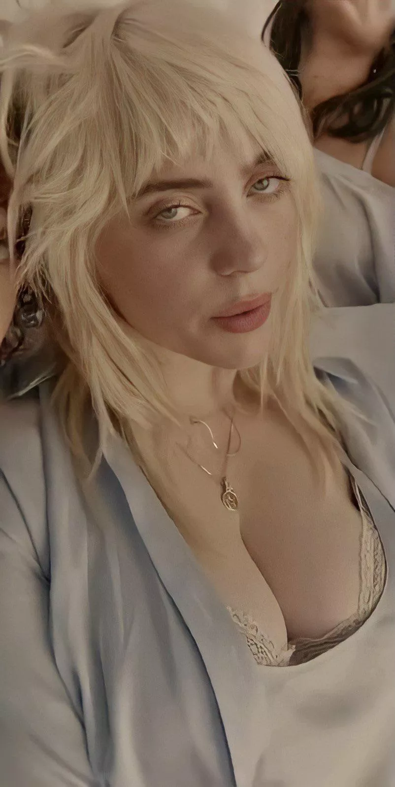 Do you think Billie Eilish prefers to get cum all over her face or her big tits?