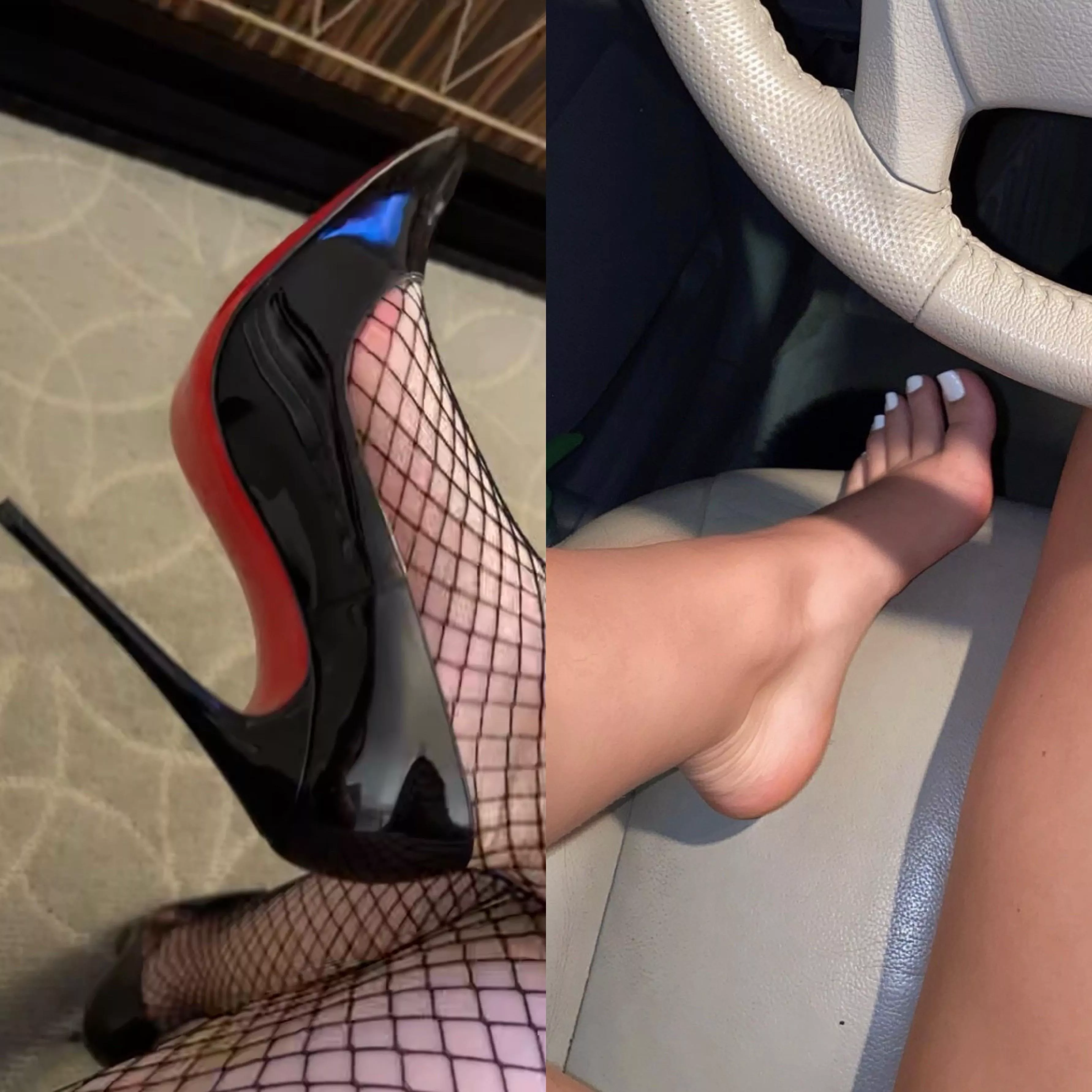 Do you want me to keep the heels on or off? ๐ Do you want me to keep the heels on or off? ๐