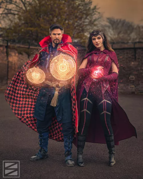 Doctor Strange & Scarlet Witch by Cumbermatch & Taya Miller.