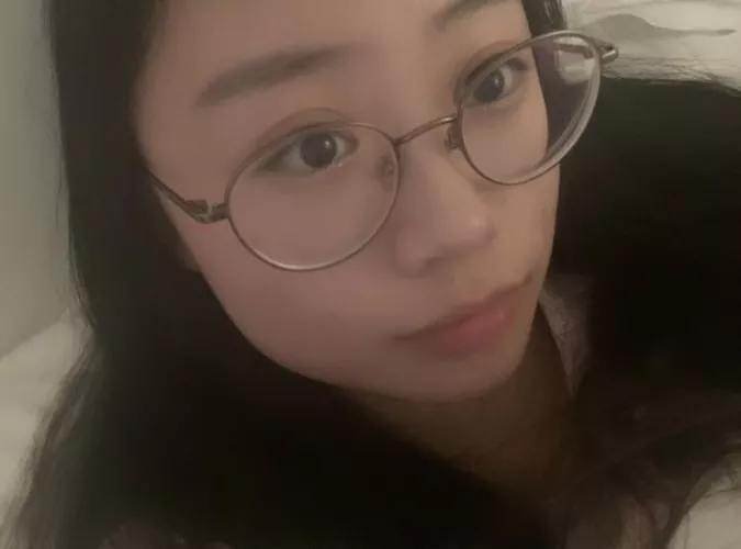 doe-eyed baby waiting for her warm treat <3