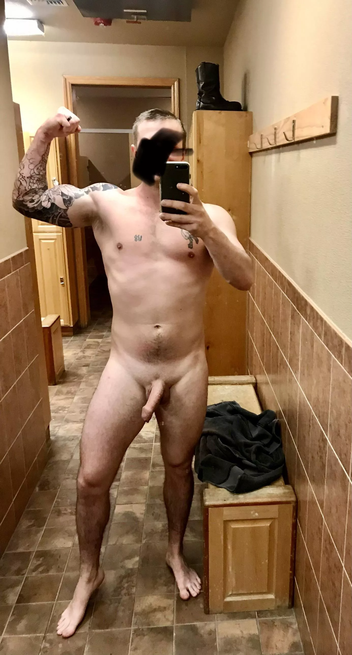 Does a public locker room count?!